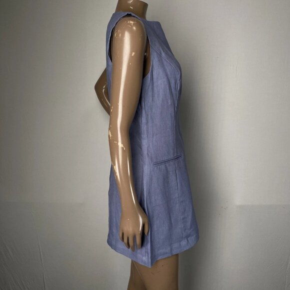 Reformation “Citron” Linen Mini Dress – Size 2 (NWT) - Picture 7 of 11